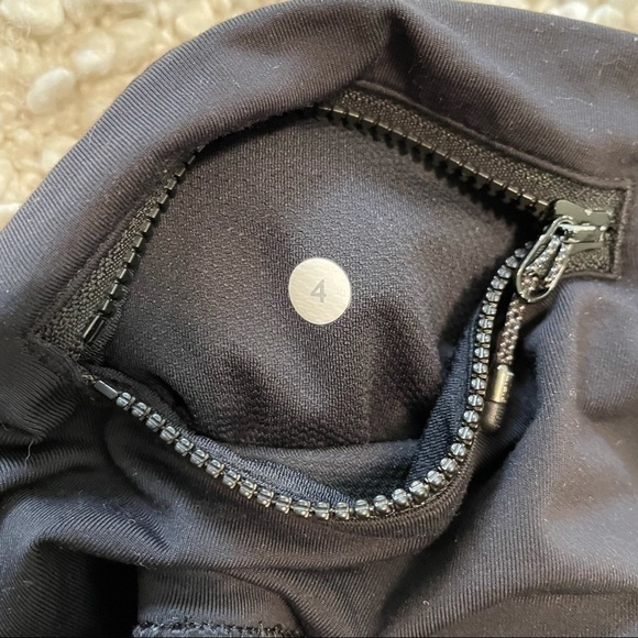 LULULEMON Runday Crop Black / Beautiful Baroque Black Leggings 4 - Picture 7 of 8